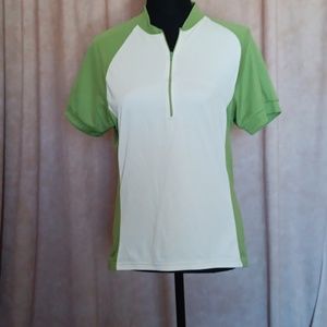 Canari cream/green bike jersey L